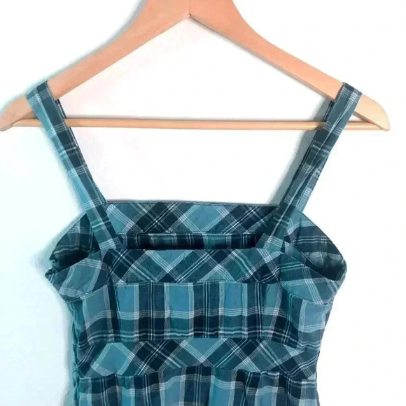 y2k Vintage GAP Plaid Square Neck Mini Dress Grunge Punk Women's Size 4 - Picture 5 of 10